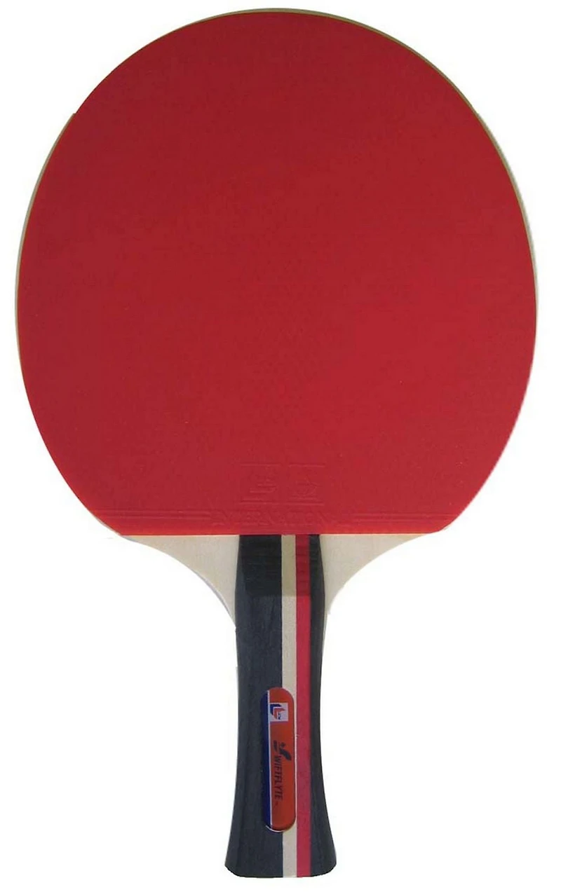 Swiftflyte Cyclone Table Tennis Racket Set, 14-Piece Ping Pong Paddle and Ball Set with 2 Wood Rackets and 12 Balls