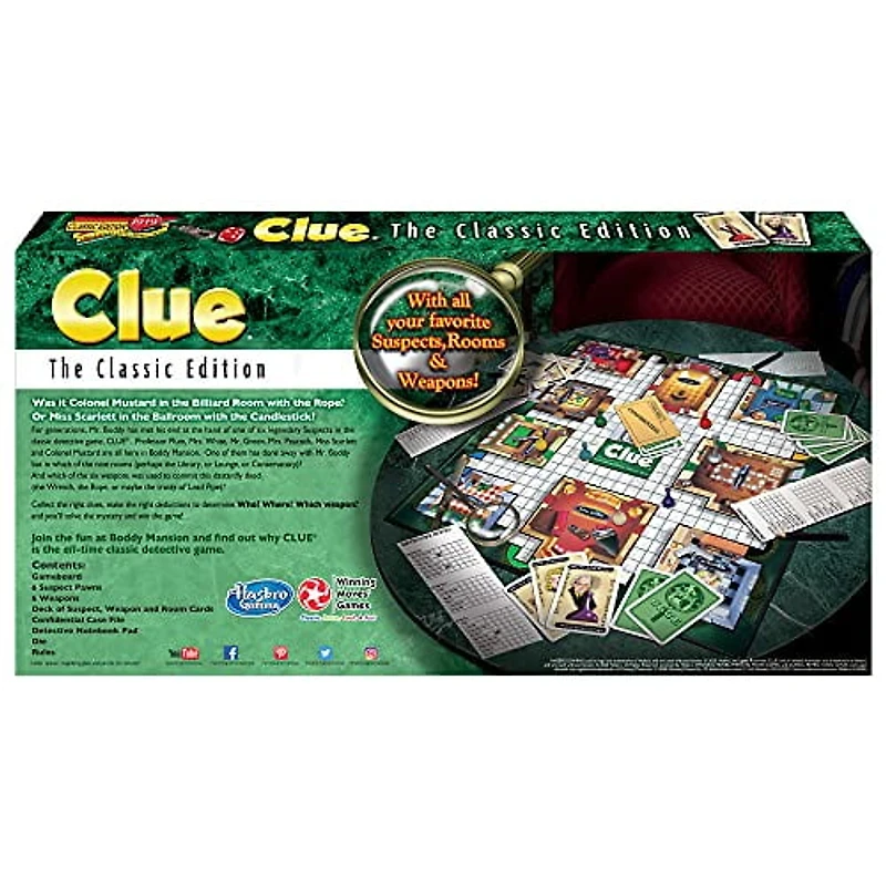 Jeu de "Clue" (Seulement en Anglais)
