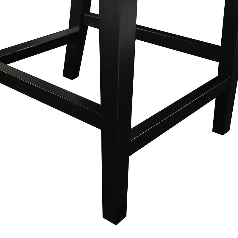 Tabouret de comptoir Noah imprimé vache noire