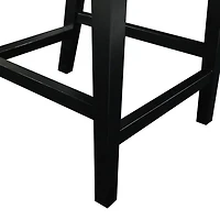 Tabouret de comptoir Noah imprimé vache noire