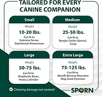 Laisse De Dressage Pour Chien Sporn Anti-friction, Laisse Pour Chien En Nylon Rembourré Antidérapant Et Robuste De 1,2 M Pour Un Contrôle Maximal, Laisse Sans Traction Avec Boucle À Pression, Noire 4 pi