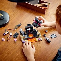 LEGO Minecraft The End Arena, Ender Dragon Battle Set 21242, Multiplayer Set Includes Mobs, Shulker and Enderman, Minecraft Gift and Educational Holiday Toy for Kids, Boys and Girls