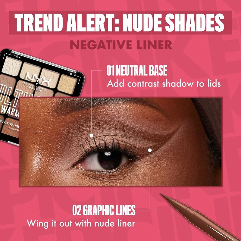 NYX PROFESSIONAL MAKEUP, Traceur liquide pour les yeux Epic Ink, Hydrofuge, Fini Mat Ligneur hydrofuge