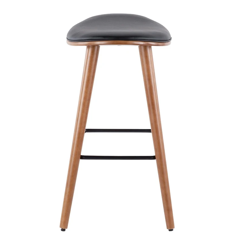 Tabouret de comptoir moderne milieu-du-siècle Saddle de LumiSource