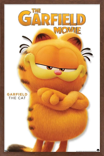 The Garfield Movie - Garfield Feature Series 24 Wall Poster with Magnetic Frame, 22.375" x 34"