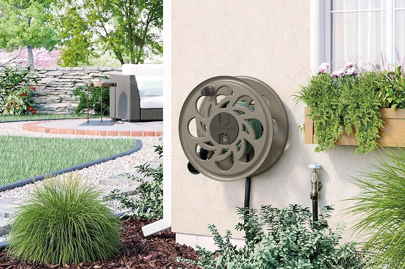 125FT SIDEWINDER WALL MOUNT HOSE REEL, WALL MOUNT HOSE REEL