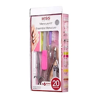 KISS Trousse de manucure - Professionnelle - 20 pièces