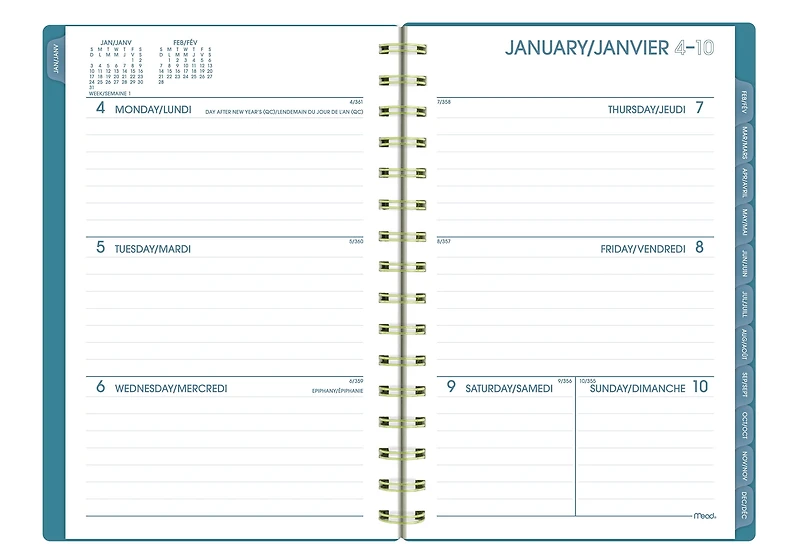 2027 Mead® Colour Pop Small Weekly and Monthly Planner