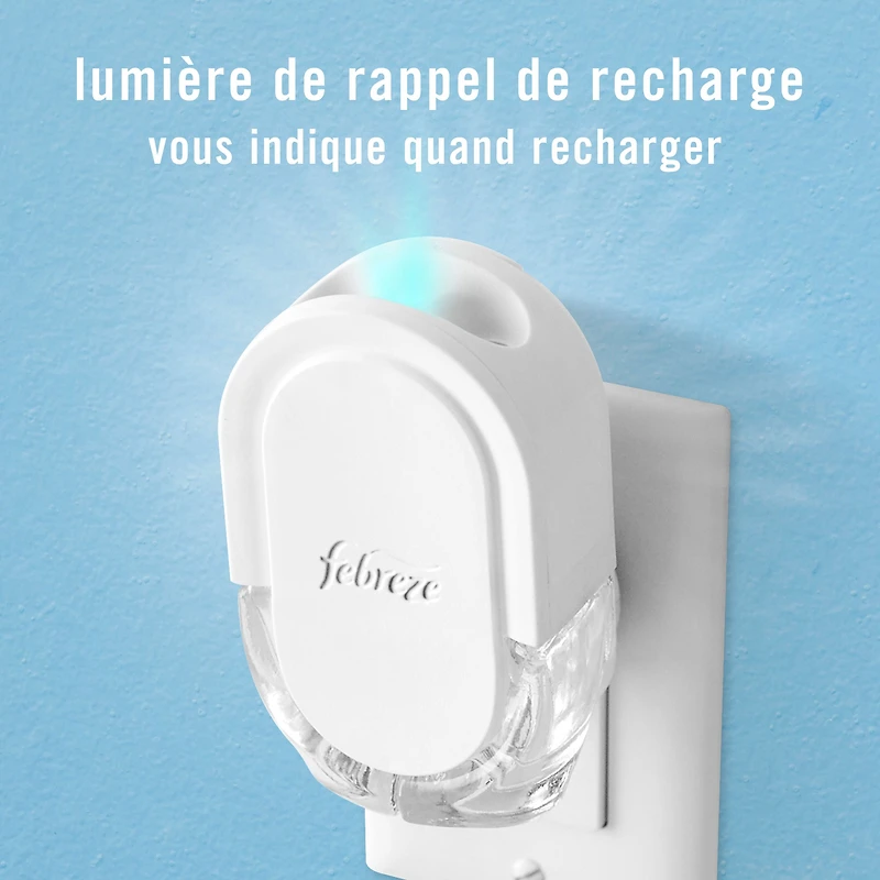 Febreze Plug In Air Freshener, Odor-Fighting Scented Oil Starter Kit, Gain Scent, Warmer + 4 Refill