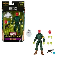 Hasbro Marvel Legends Series, figurine de collection Red Skull de 15 cm, 7 accessoires et 1 pièce Build-a-Figure
