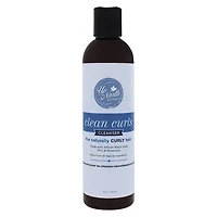 Up North Naturals Clean Curls Shampoo, Clarifies and won't strip hair of moisture.
