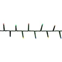 480L 5MM Cluster LED Multifunction Light String in multicolour, Green Wire