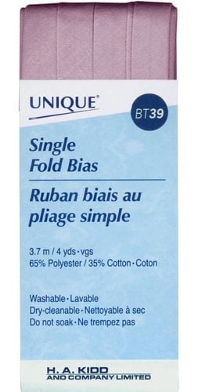 Biais au pliage simple Unique 13 mm x 3,7 m