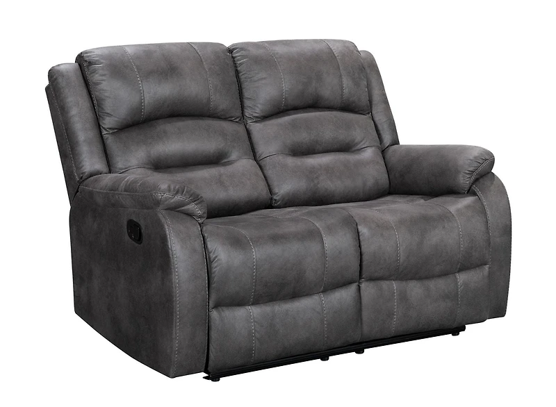 K-Living Larissa Recliner 3pcs Sofa Set in Grey Palomino Fabric