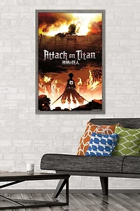 Attack on Titan - Fire Wall Poster, 22.375" x 34"