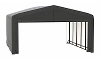 ShelterTube Wind and Snow-Load Rated Garage, 20x23x12 Gray