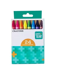 PEN+GEAR  24CT Crayons Packed in Window Paper Box, PEN+GEAR 24CT CRAYONS