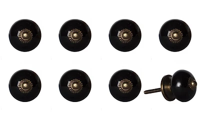 KNOB-IT VINTAGE HANDPAINTED CERAMIC KNOBS (8 Pack) K000001