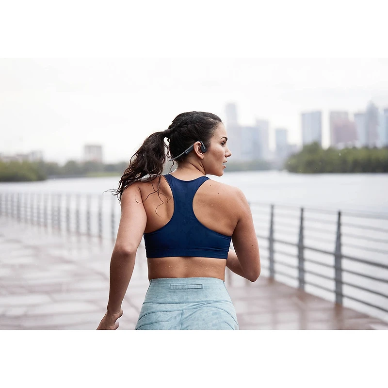 Shokz OpenMove - Design à Oreilles Ouvertes - Écouteurs Bluetooth pour le Sport - Gris