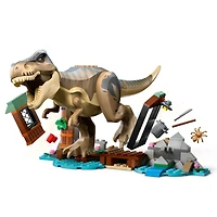 LEGO Jurassic World T. rex River Escape - Dinosaur Toy For Kids, Boys, and Girls, Ages 5-7 - Jurassic World Toy Boat and LEGO Minifigures - Creative Dinosaur Gift for Movie Fans - 76975
