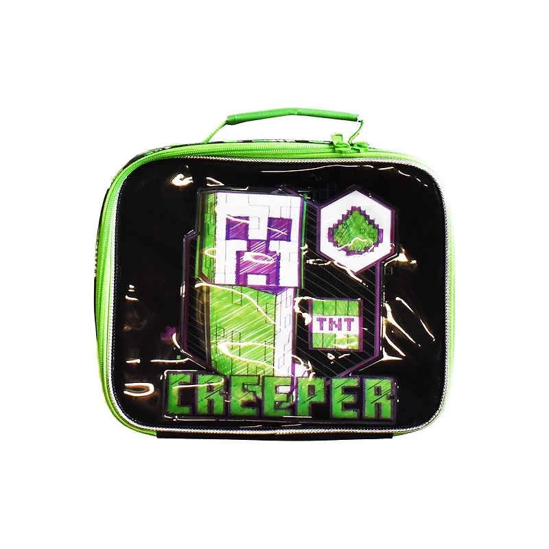 Boys Minecraft Creeper Sketch Lunch Bag