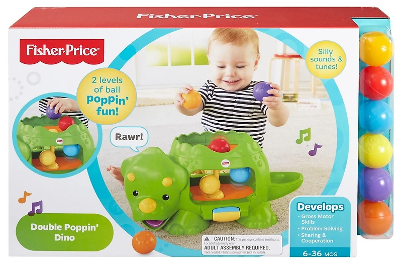 Jouet Dino Rigolo de double rebondissement de Fisher-Price