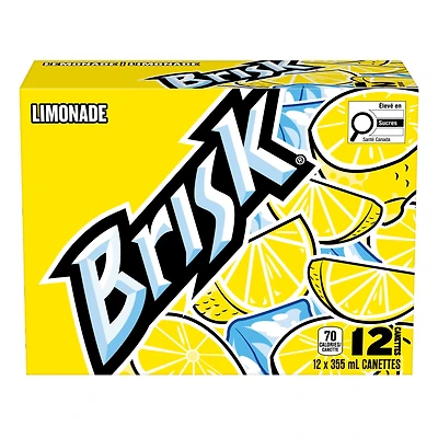 Brisk Limonade 12 x 355mL, Canettes