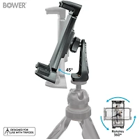 BOWER - SUPPORT DE TRÉPIED AVEC INCLINAISON À 45 DEGRÉS CONÇU POUR TÉLÉPHONES ET TABLETTES