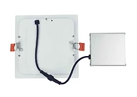 American Imaginations 48 Pieces Set Of 6-in. W Square Aluminum Semi-Recessed Pot Lights In White AI-29255