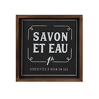 Art d’époque encadré avec savon de Hometrends