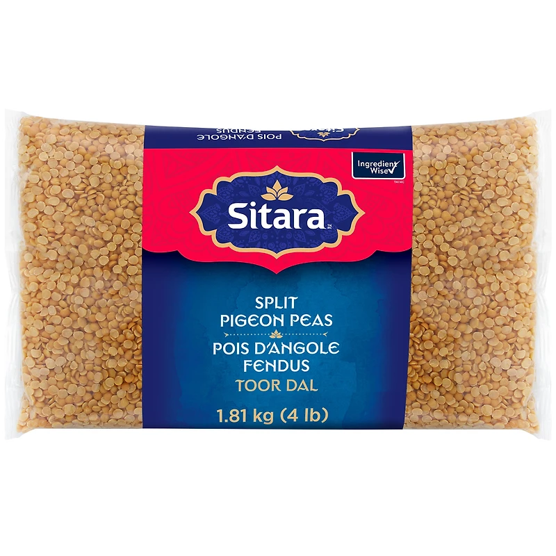 Sitara Split Pigeon Peas, 1.81 kg (4 lb)
