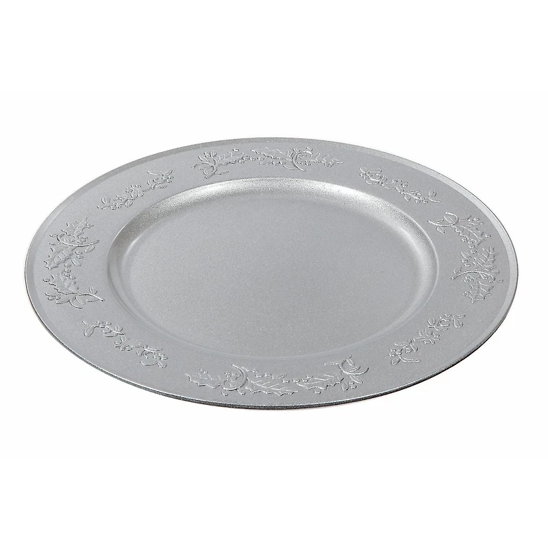Charger Plate (Ivy) (Silver)-Set of 6