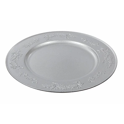 Charger Plate (Ivy) (Silver)-Set of 6