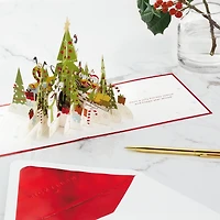 Hallmark Signature Paper Wonder 3D Pop-Up Christmas Card (Disney Mickey Mouse and Friends)