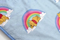 Winnie L'Ourson Jeté en Molleton Toucher Soie pour Enfants, 100 % Polyester