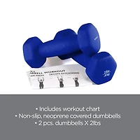 PurAthletics Set de 2 Poids en de 2x2lbs