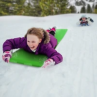Era Turbo Carpet Snow Slider, Lightweight Winter Sled for Kids, Ages 6+, with Grip Handles, 48" Green, Turbo Carpet, 48 in