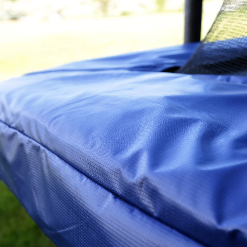 SKYWALKER TRAMPOLINES 9 x 15 FT Rectangle, Blue, Outdoor Trampoline Spring Pad Replacement, 2 Piece Safety Spring Cover for Rectangle Frame Trampolines