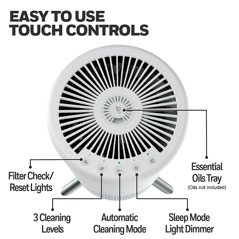 Honeywell HPA830WC Designer Series True HEPA Air Purifier with UltraQuiet Technology and Soothing Aromatherapy Tray