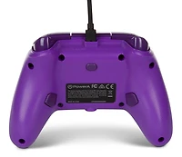 Manette filaire améliorée pour Xbox Series X|S de PowerA – Pourpre royale