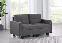 Alero Loveseat, Grey