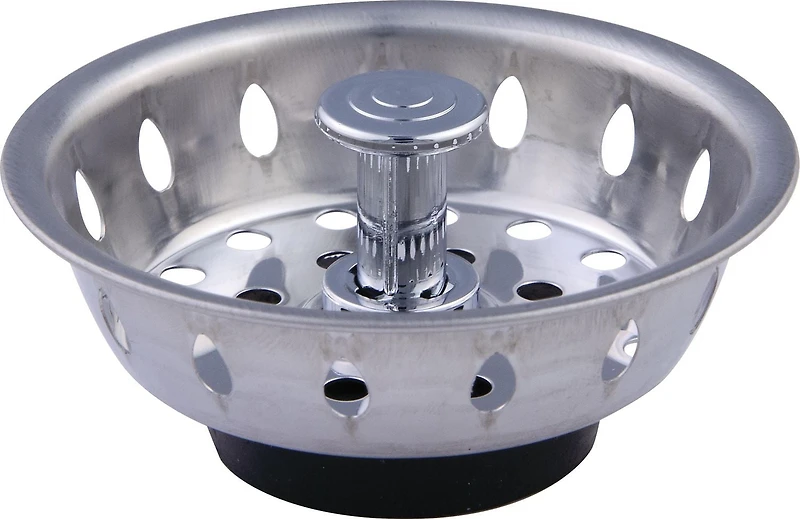 Peerless All Metal Deluxe Sink Strainer With Stopper, Sink Strainer