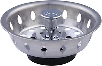 Peerless All Metal Deluxe Sink Strainer With Stopper, Sink Strainer