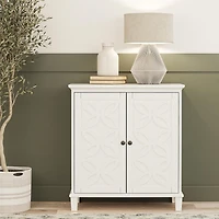 Ameriwood Home Celeste Double Door Accent Cabinet, White