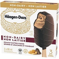 HAAGEN-DAZS Non Laitier Beurre d'Arachide et Fondant Barres