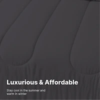 Beddora Ensemble de Lit 7 Pcs – Comprend une Couette, 2 Taies d'Oreiller, un Drap Plat, un Drap-Housse et 2 Taies d'Oreiller – Ultra-Doux, Toutes Saisons, Grand – Blanc Éclatant