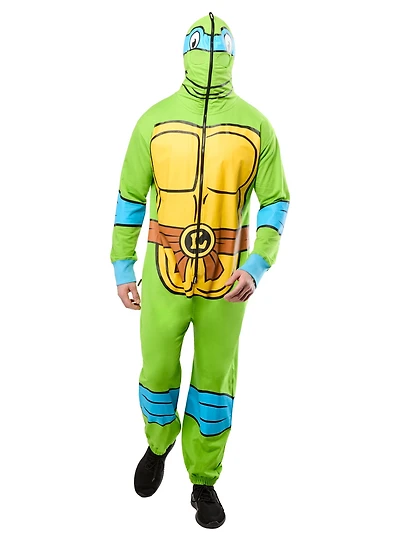 Teenage Mutant Ninja Turtles Classic Leonardo Zipsters Masked-Up Costume for Adults by Rubies, Men's