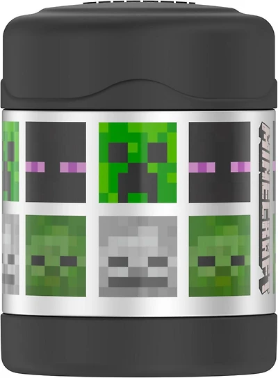 Thermos Kids Pot à nourriture FUNtainer isolé sous vide en acier inoxydable, 295 ml, Spiderman Noir, F30021SP