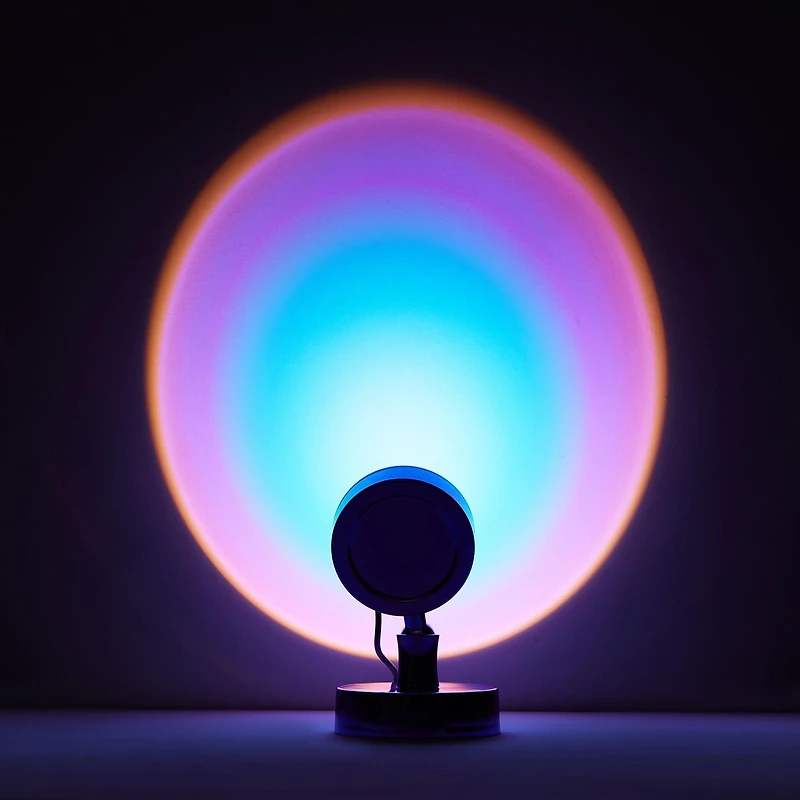 Mini Lampe de Projection LED, Violet Cette lampe Justice en forme