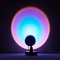 Mini Lampe de Projection LED, Violet Cette lampe Justice en forme